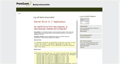 Desktop Screenshot of bestyrelsesnet.pensam.dk