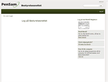 Tablet Screenshot of bestyrelsesnet.pensam.dk