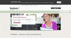 Desktop Screenshot of pensam.dk